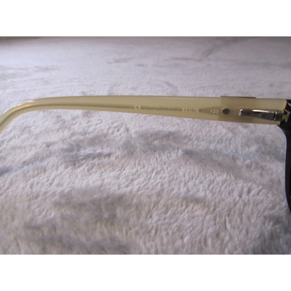 Flower by Drew Barrymore Mary FLR6002 001 Black‎ Cream Eyeglass Frames 52-16-135